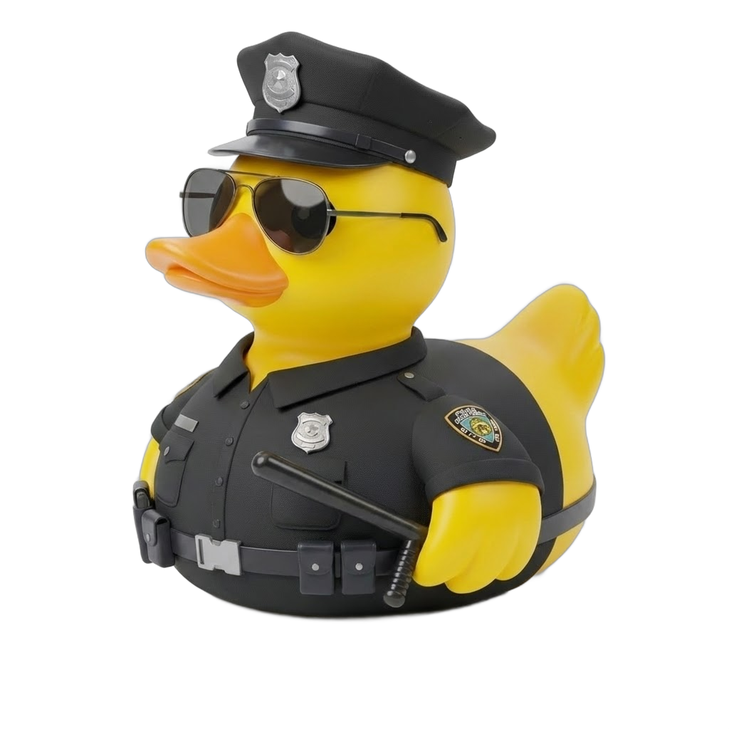 Police Duck (Black)