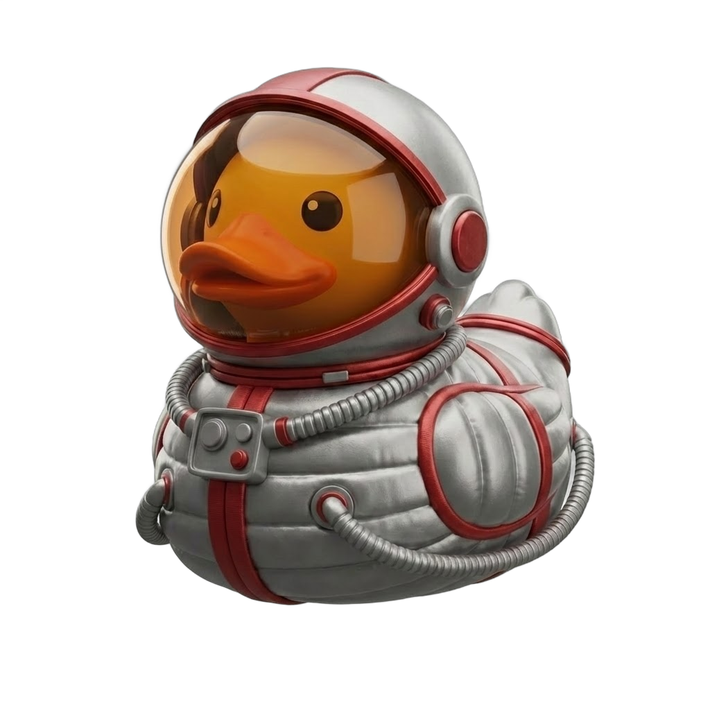 Retro Astronaut Duck