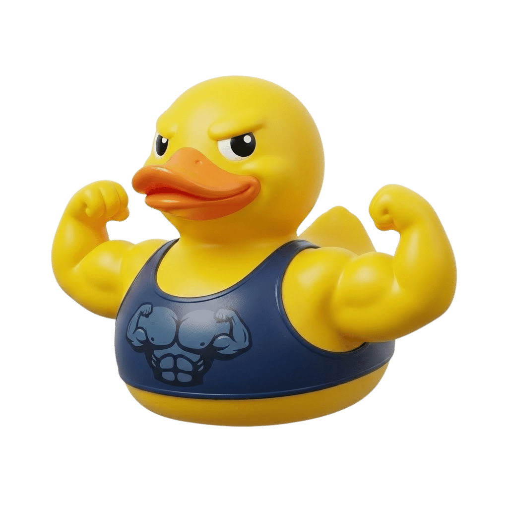 Bodybuilder Duck