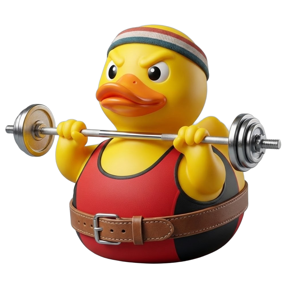 Weightlifter Duck